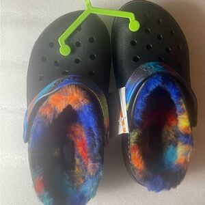 Colorful Furry Kids Slippers